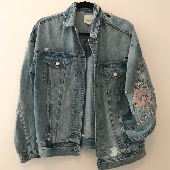 american eagle oversized denim jacket